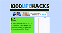 Desktop Screenshot of 1000lifehacks.com