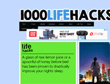 Tablet Screenshot of 1000lifehacks.com